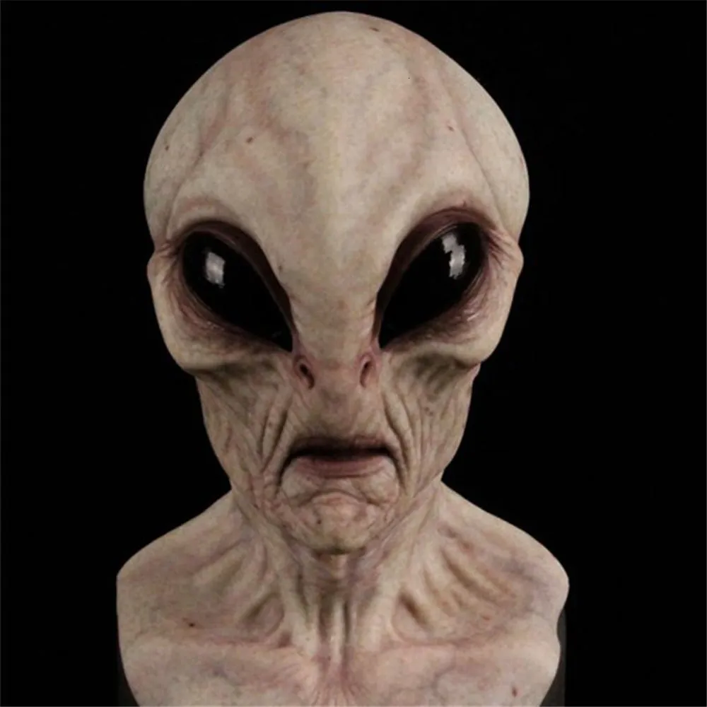 Party Masks Latex Alien Mask Full Face Halloween... From Mu007, $15.75 ...