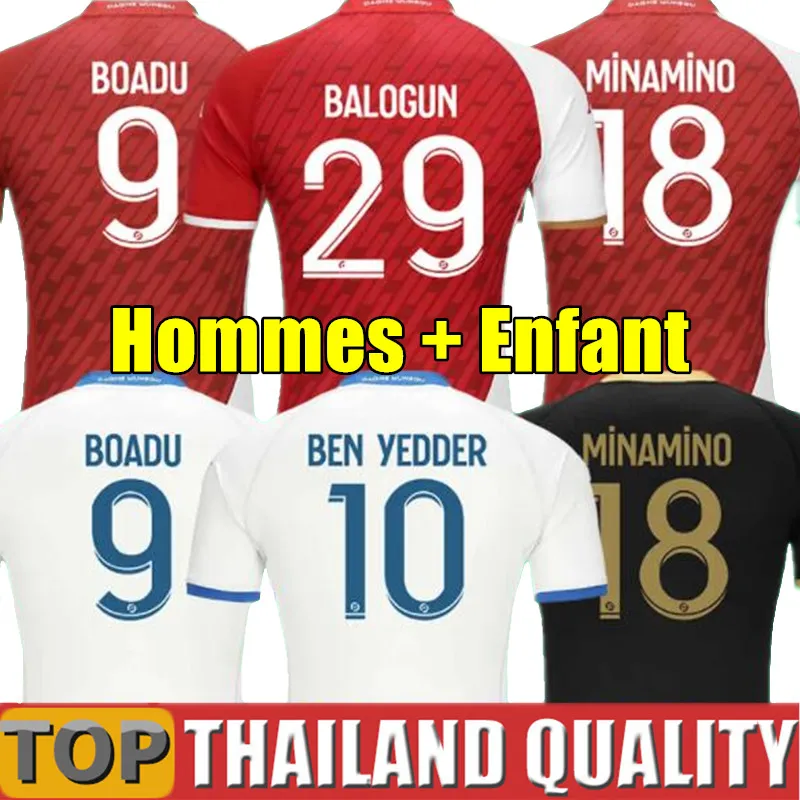 23 24 Maillot كما قمصان كرة القدم موناكو فوت 2023 2024 قميص Balogun Football Embolo 2023 2024 على قيد الحياة Golovin Henrique Ben Yedder Minamino Diatta Men Kids Kids