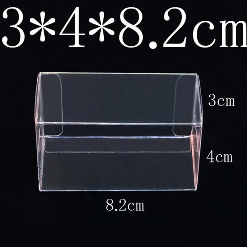 Andra evenemangsfestleveranser 82*40*30mm PVC Clear Matchbox Tomy Toy Car Model 1/64 Tomica Wheels Dust Proof Display Protection Box 100pcs 230907