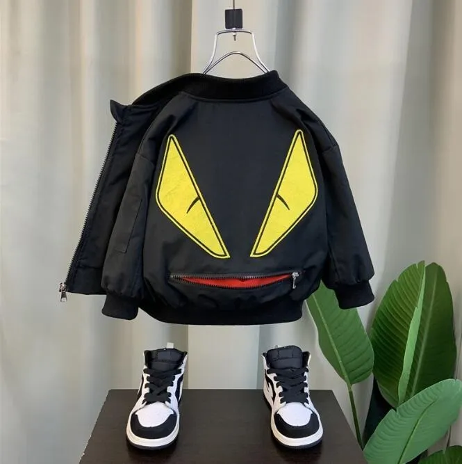 Boys Designer Baseball Jacket Trendy 2024 Spring Autumn Bomber Jacket