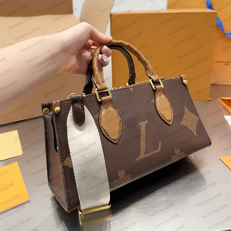 Nouveaux sacs main en cuir imprim s OnTheGo grand fourre tout Designer Sac bandouli re pour femme Sac provisions Paquet sous les bras Sac de