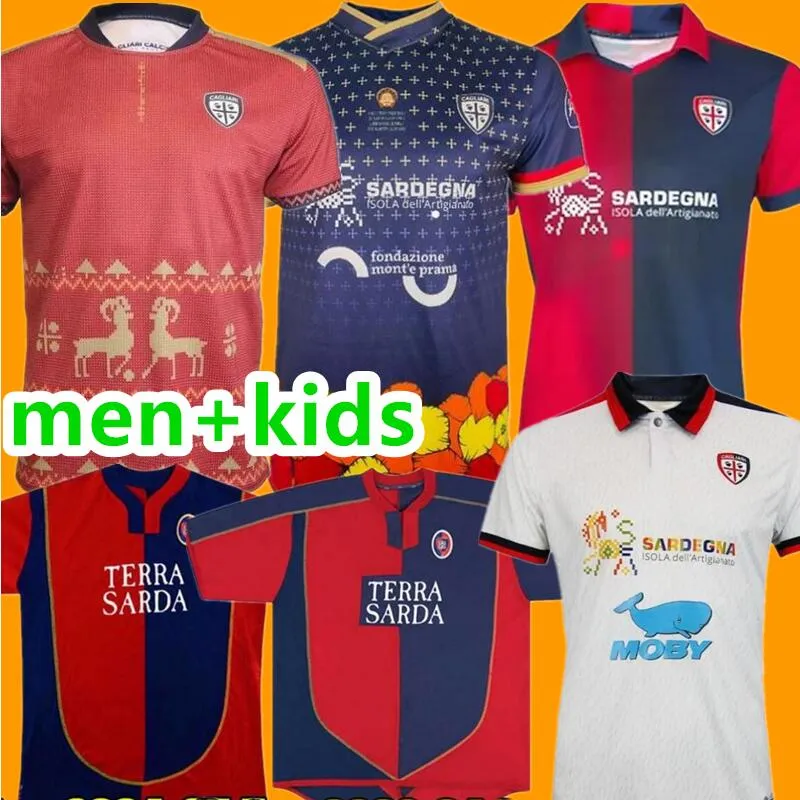 23 24 CAGLIARI soccer jerseys 2023 2024 Saint Efisio Special RANIERI BENETTI LAPADULA PAVOLETTI LUVUMBO Simeone ZAPPA LUVUMBO NANDEZ MANCOSU men kids