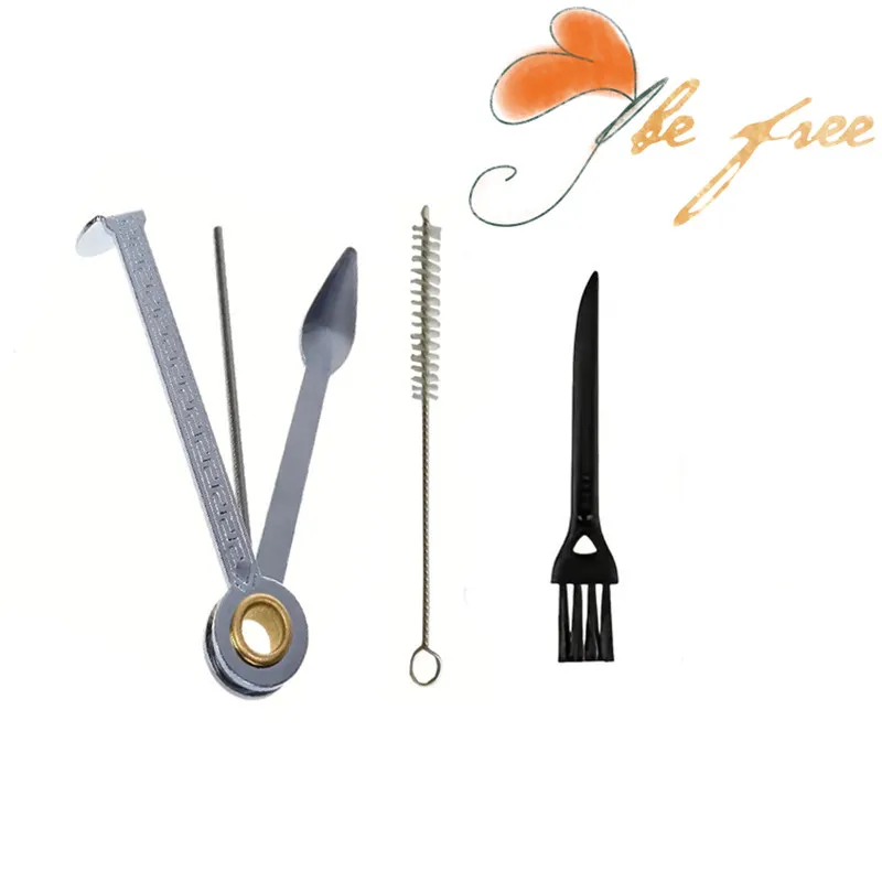 Smoking Pipe Cleaner 3 in 1 Portable Metal Cleaning Tool Kit with Brush and  Herb Grinder Scraper from Dhgate Accessories