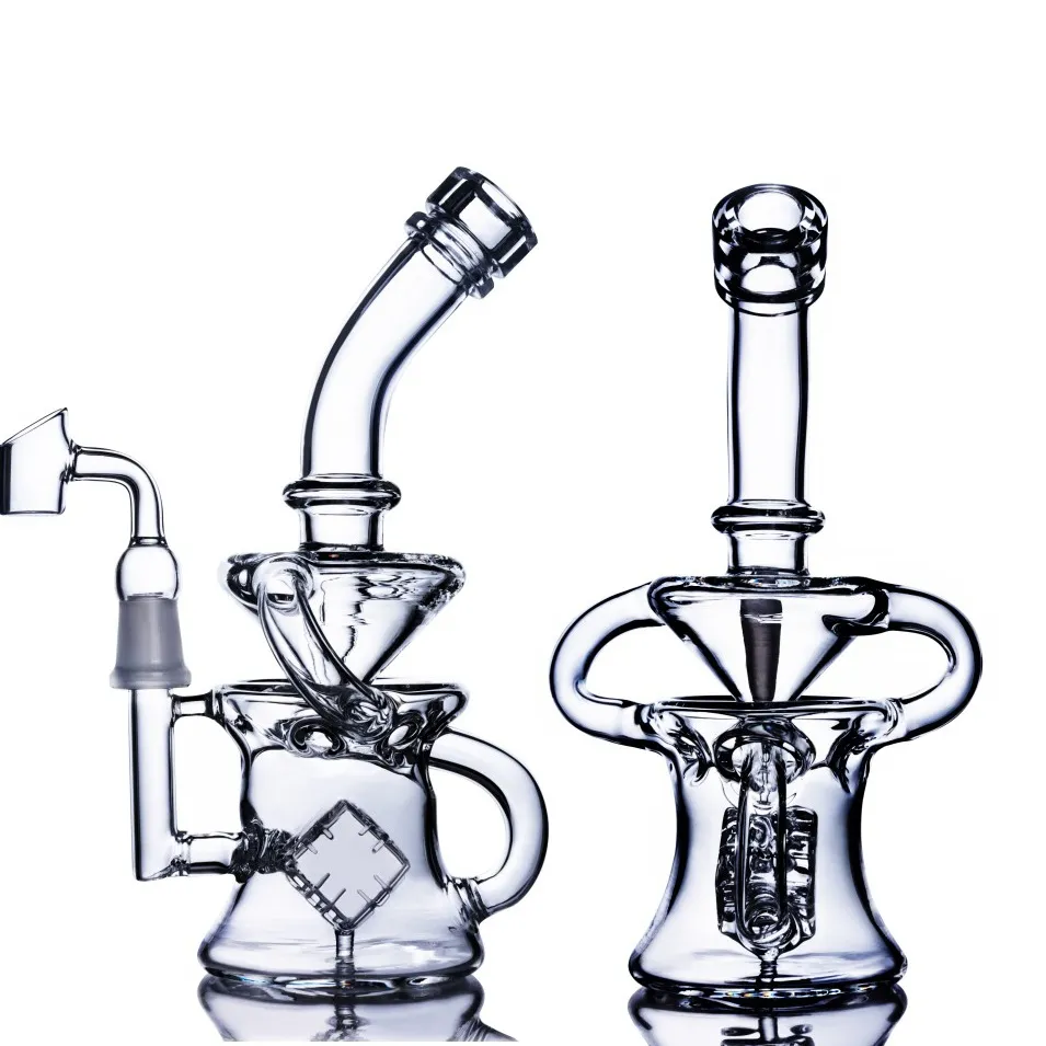 9Inch Solid Base Black Glass Bongs med dubbla armträd percs Vattenrör Boro Artist Dab Rigs med 14 mm Joint Oil Burner Bubbler