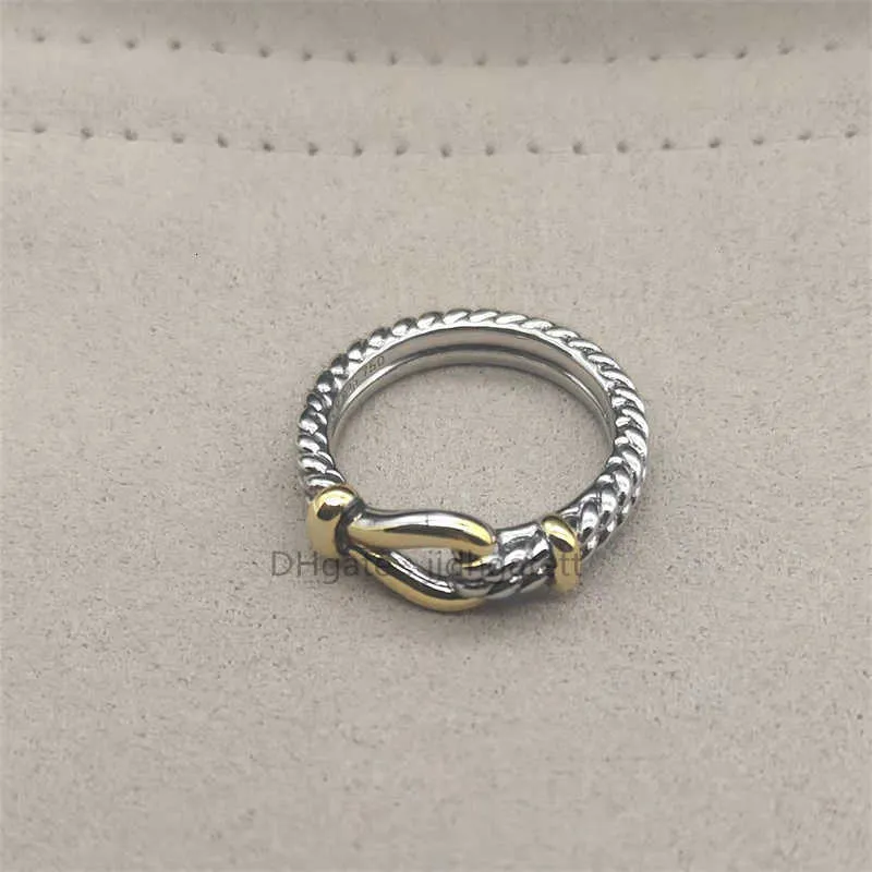 Ringe ed Frauen Geflochtene Designer Männer Modeschmuck für Kreuz Klassische Kupfer Ring Draht Vintage X Verlobung Jahrestag Geschenk247v