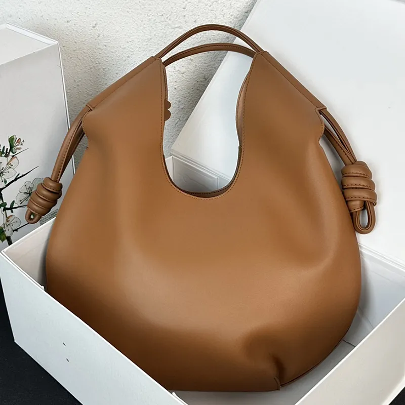 Bolso de compras Bolso de moda Bolsos de hombro Hobos de color sólido Bolsa de viaje de piel de vaca de alta calidad Bolso de compras de gran capacidad Bolso de mano con cremallera Monedero