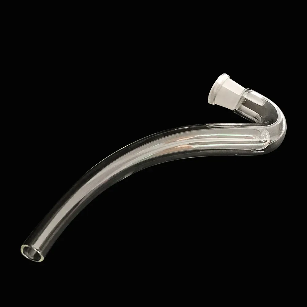 Glass JHook Adapter Creative style j hooks glass pipe joint size 144mm 18mm female 2108475