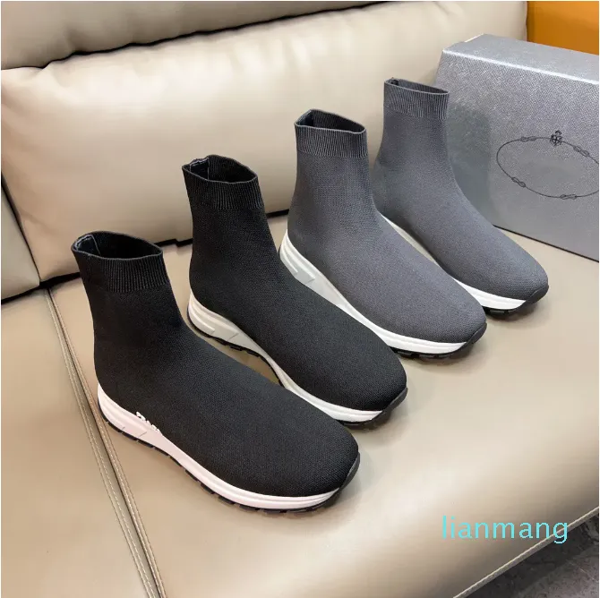 top quality Casual Shoes Women Mens Designer Sneakers Sock Fashion Flat Socks Trainers Black White Red Beige Knit Outdoor Sports Luxury Vint