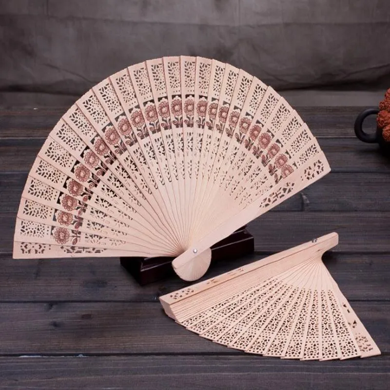 Wooden Fans 8'' Chinese Sandalwood Fans Wedding Fans Advertising Bridal Accessories