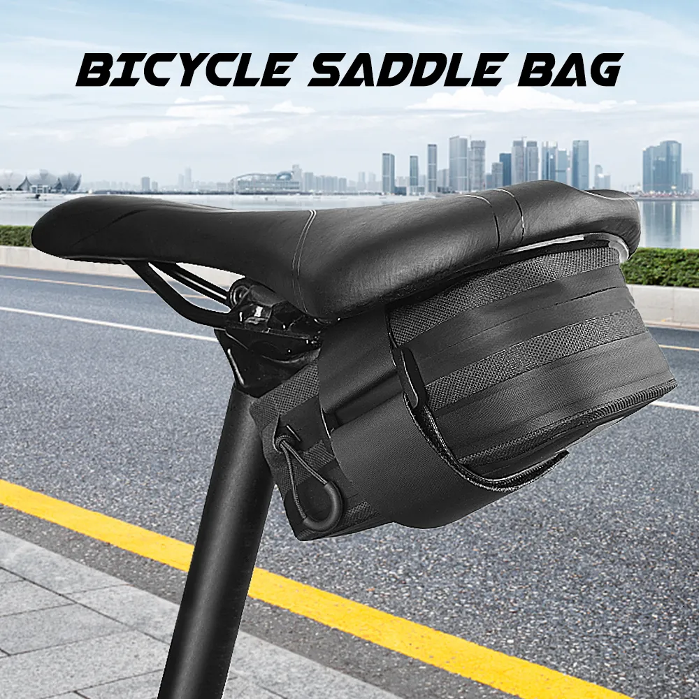 Sacoches SAHOO sac de selle de vélo réfléchissant cyclisme tige de selle arrière grande capacité étui résistant à l'eau queue vélo accessoires bicicleta 230907