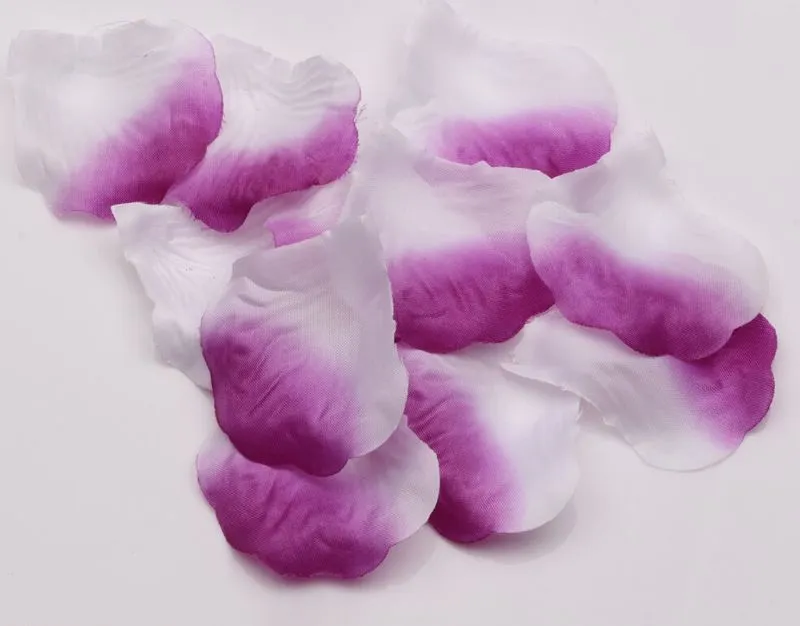 Hot ! Light Purple Rose Petals Hand Sprinkle Flower Wedding Decorate