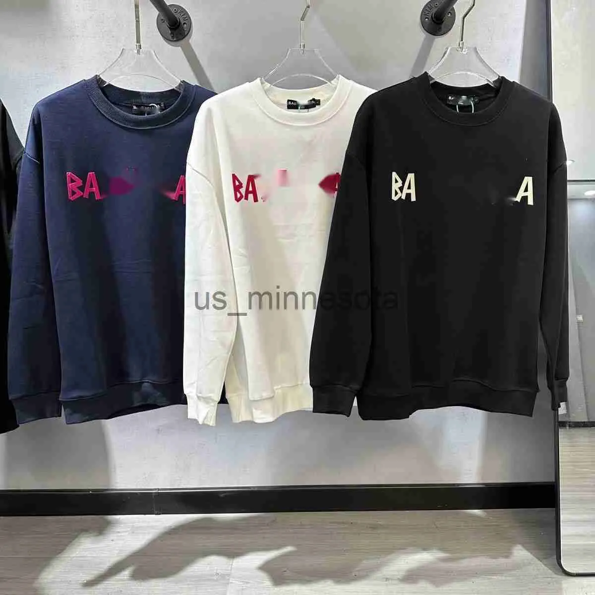 Erkek Hoodies Sweatshirts Mektubu Temel Sweater Erkekler ve Kadın Çift Erkek ve Kadın Moda Kazak J230908