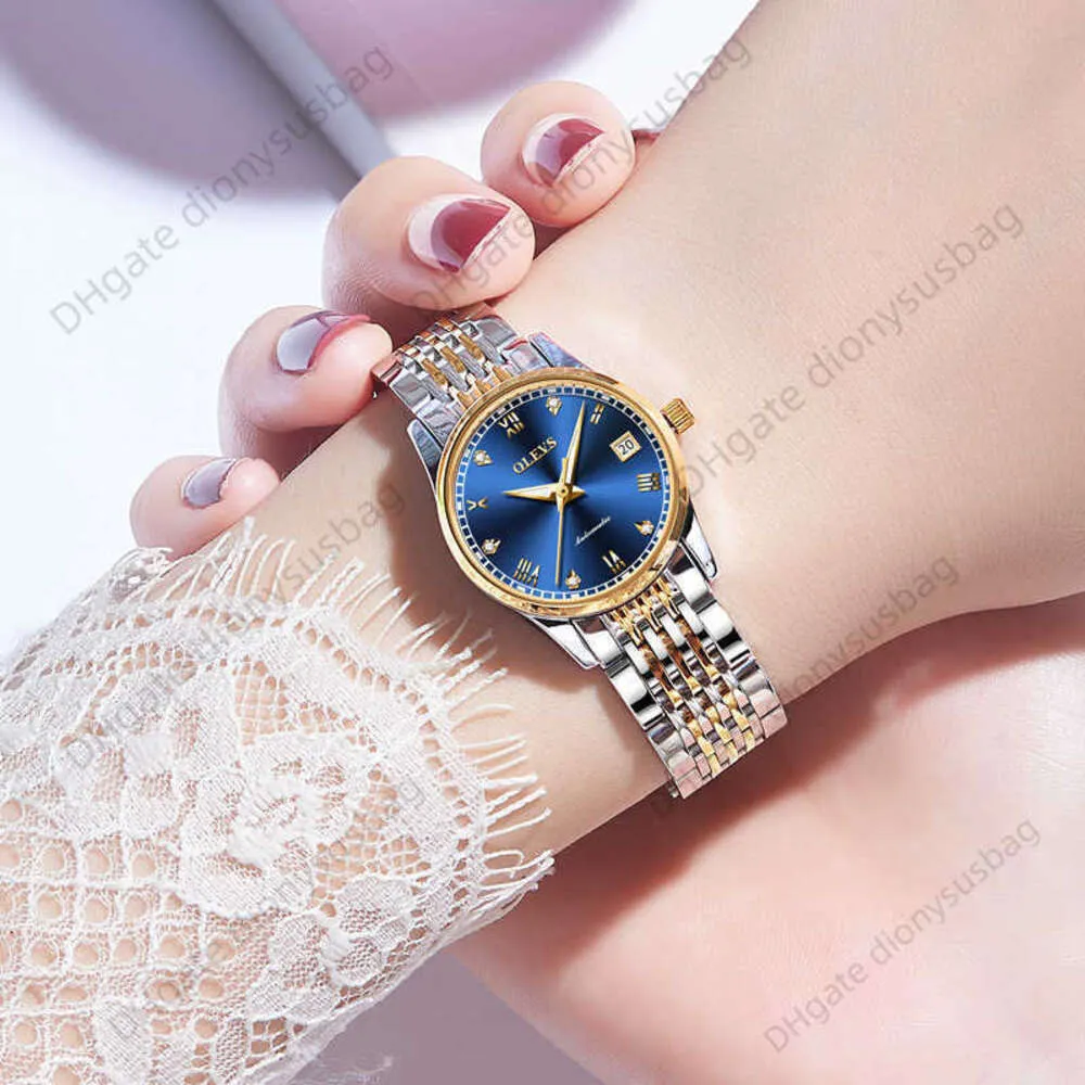 럭셔리 디자이너 시계는 다이아몬드 로마 스케일 여자와 함께 자동 기계적 패션을 시계