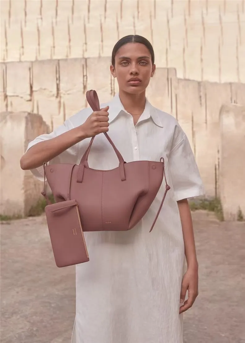 Высококачественная модная новая сумка через плечо 5A Polen, сумка Cyme, дизайнерская сумка через плечо из натуральной кожи, сумка через плечо с магнитной пряжкой, женская роскошная большая сумка45