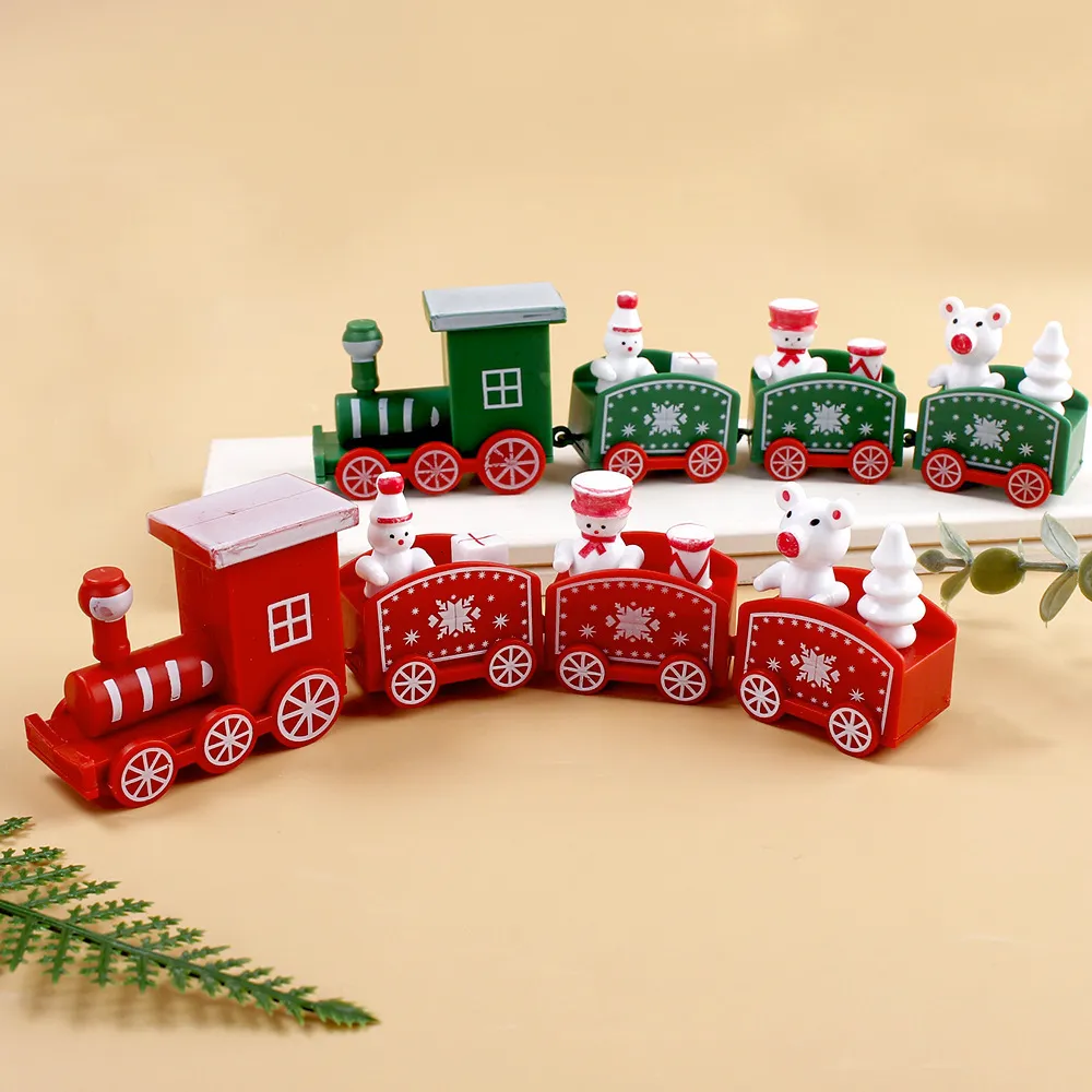 Juldekorationer Plasttåg för hem Xmas Navidad Noel Gifts Ornament År 230908