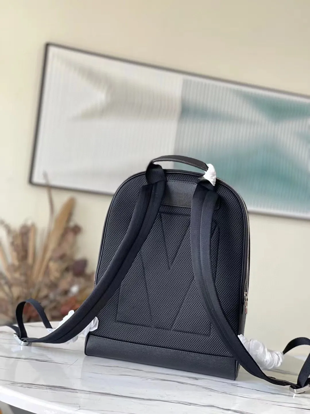 Luxury Mens Designer Backpack with Spacious Laptop Compartment Elegant Functional