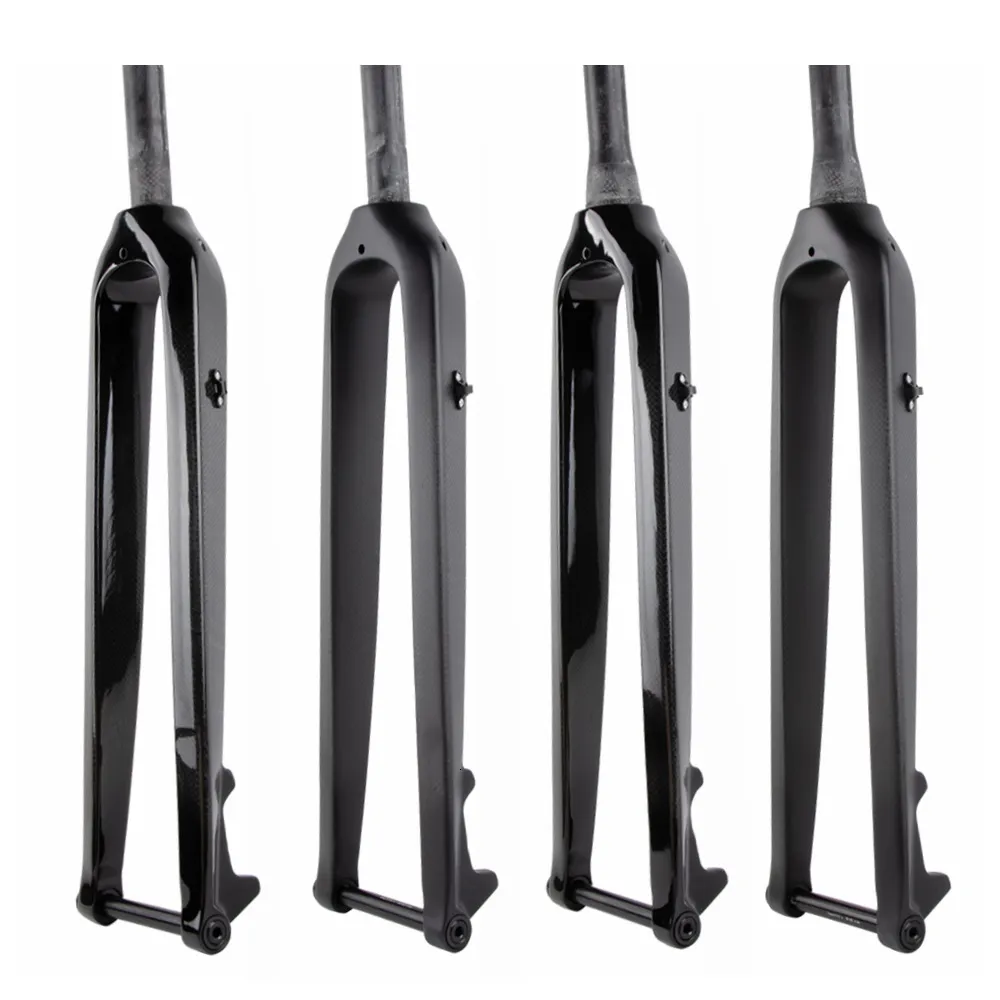 Bisiklet Forks Bisiklet Mtb Dağ Bisikleti Ön Çatal Karbon Fiber Rijit Tekerlek 26er 27.5er 29er Aksından 15mm 100mm 230907