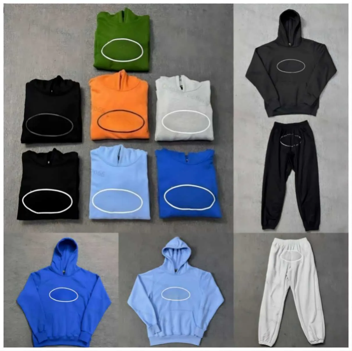 Sweats à capuche pour hommes Sweatshirts Vente chaude Survêtement Cortezs Rule the World Crtz Grey Suit Uk Street Fashion Luxury 1: 1 Sweat à capuche de qualité supérieure Pantalon de jogging pour femme mk