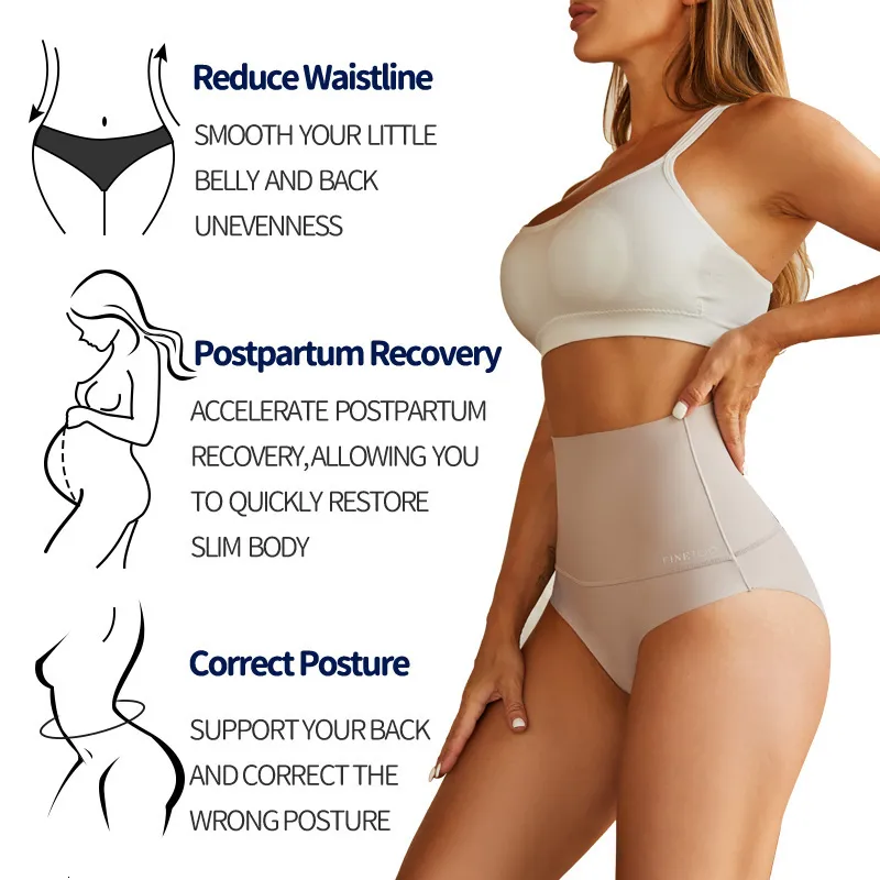 Taille ventre Shaper femmes Sexy sans couture Shapewear body glace soie respirant ventre contrôle bout à bout slips femme_voghion.com