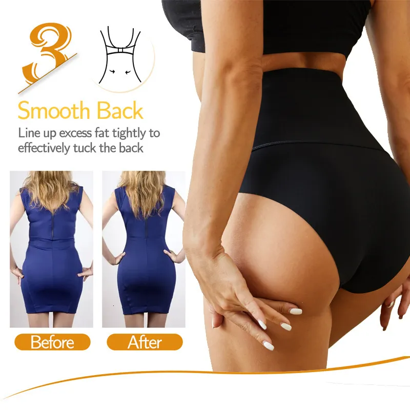 Taille ventre Shaper femmes Sexy sans couture Shapewear body glace soie respirant ventre contrôle bout à bout slips femme_voghion.com