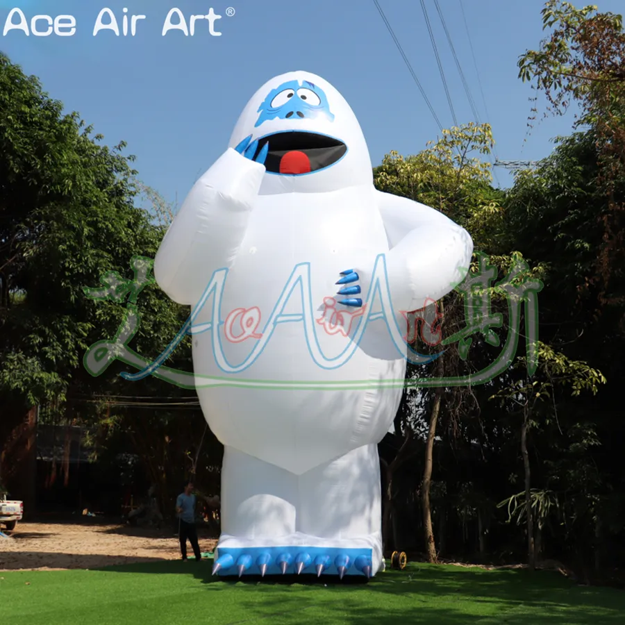 Figura inflável do monstro da neve do boneco de neve gigante para a decoração do Natal ou o evento exterior