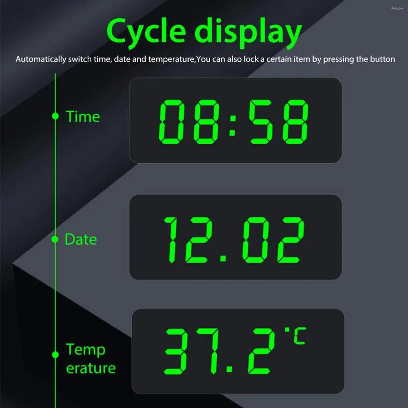 Tischuhren Autouhr Auto Interne Aufklebbare Digitaluhr