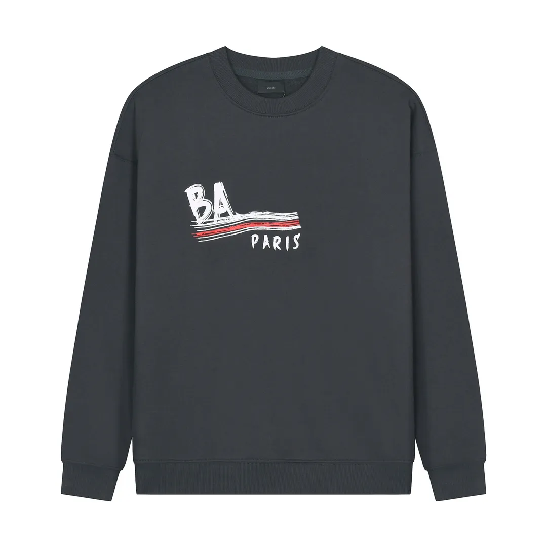 Tasarımcı Lüks Polar Fashion Street Pamuk Sweatshirt Pullover Hoodie Nefes Alabaş Güzen
