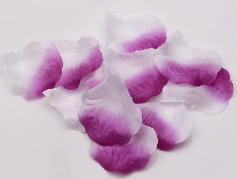 Pétales de Rose violet clair, saupoudrées à la main, fleurs, décoration de mariage, ZZ