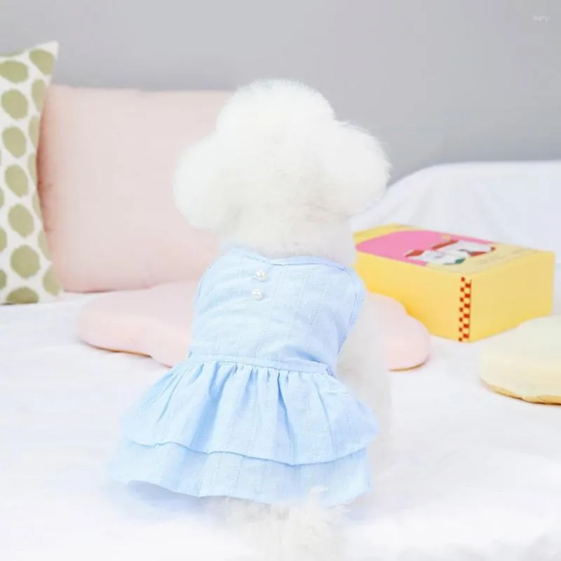 Vêtements pour chiens Robe pour animaux de compagnie Mignon Princesse Sans manches Mode Été Petits accessoires pour chiots