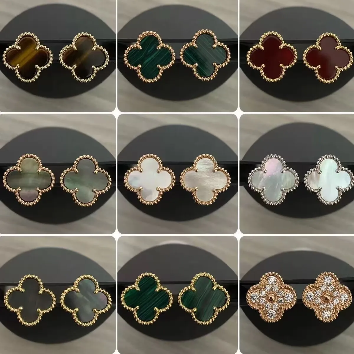 Orecchini barocchi di moda di design per donna orecchini a bottone in oro argento gioielli orecchini a bottone regalo di San Valentino per la fidanzata con scatola