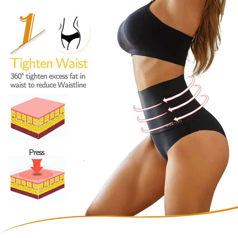 Taille ventre Shaper femmes Sexy sans couture Shapewear body glace soie respirant ventre contrôle bout à bout slips femme_voghion.com