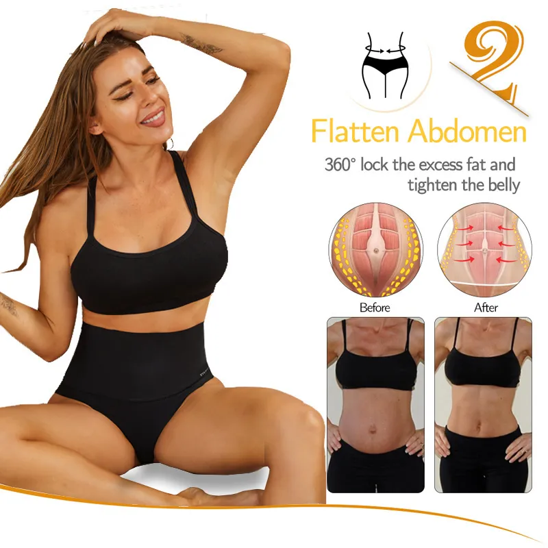 Taille ventre Shaper femmes Sexy sans couture Shapewear body glace soie respirant ventre contrôle bout à bout slips femme_voghion.com