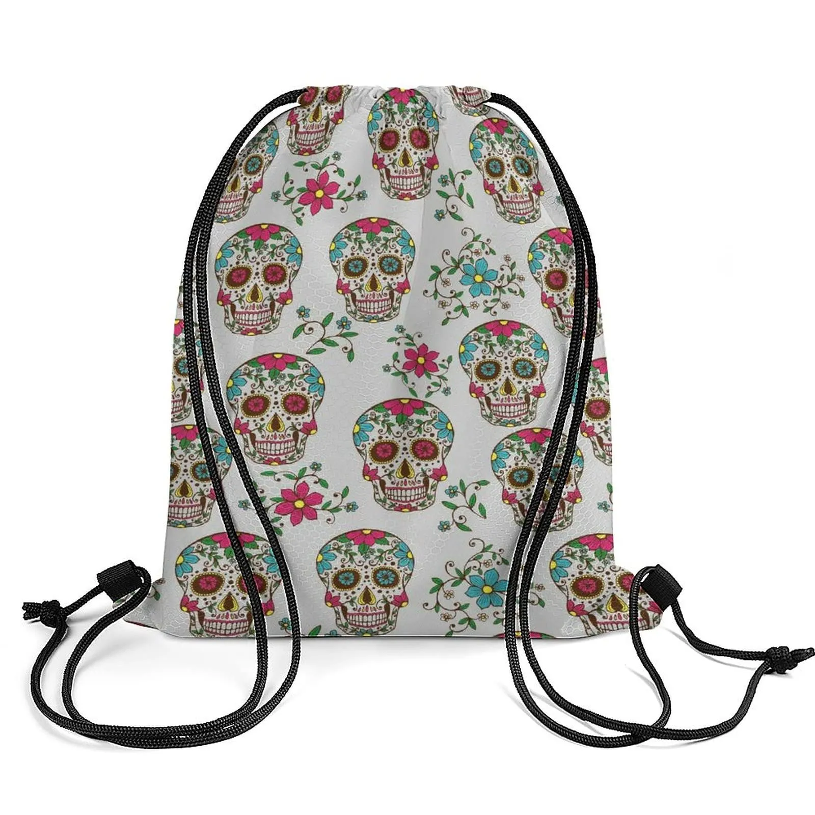 Sacs de rangement Day of the Dead Colorf Sugar Skl Dstring Sac à dos Durable Cinch Sac String Sackpack pour Gym Shop Sport Yoga Drop Deliver Otsxp