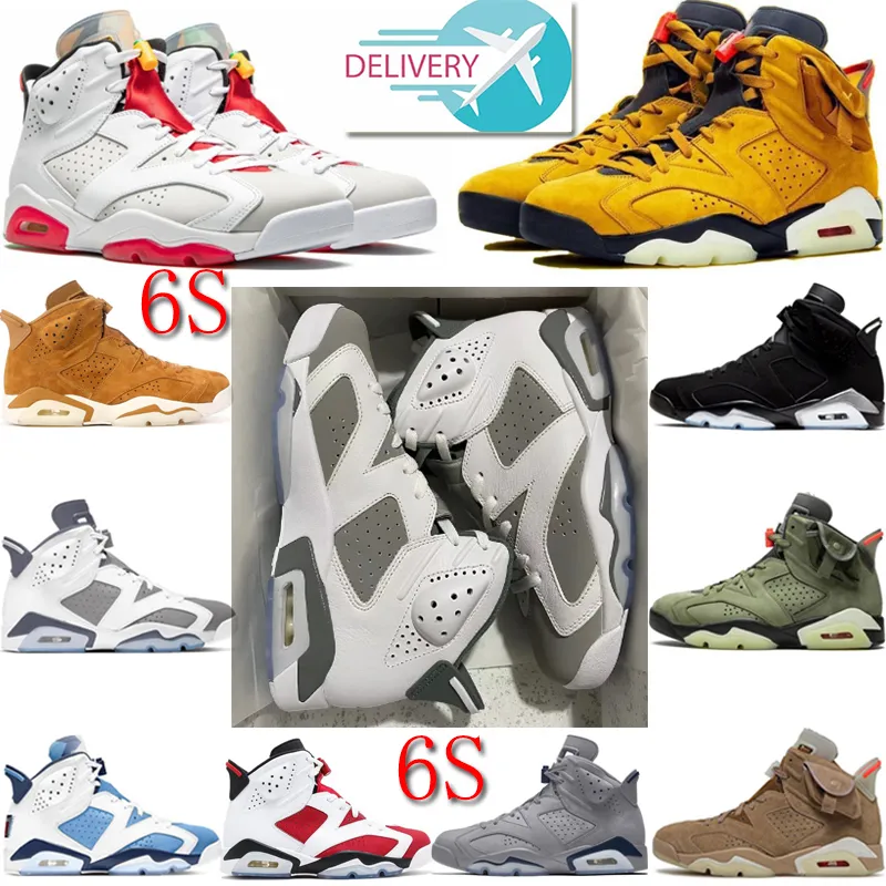 Jumpman 6 Chaussures de basket-ball Hommes Femmes 6s Cuir Designer Baskets Toro Rouge Oreo Minuit Marine UNC Georgetown Infrarouge Université Bleu Baskets Taille 36-47