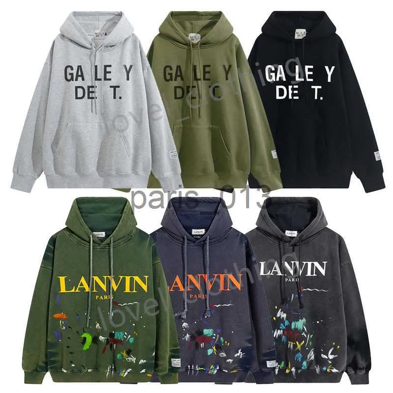 Mens Hoodies Moletons Gallerise Hoodies Depts Mens Designer Moda Primavera Outono Mangas Compridas Letras Imprimir Splashink High Street Luxurys Mulheres Lazer Unise