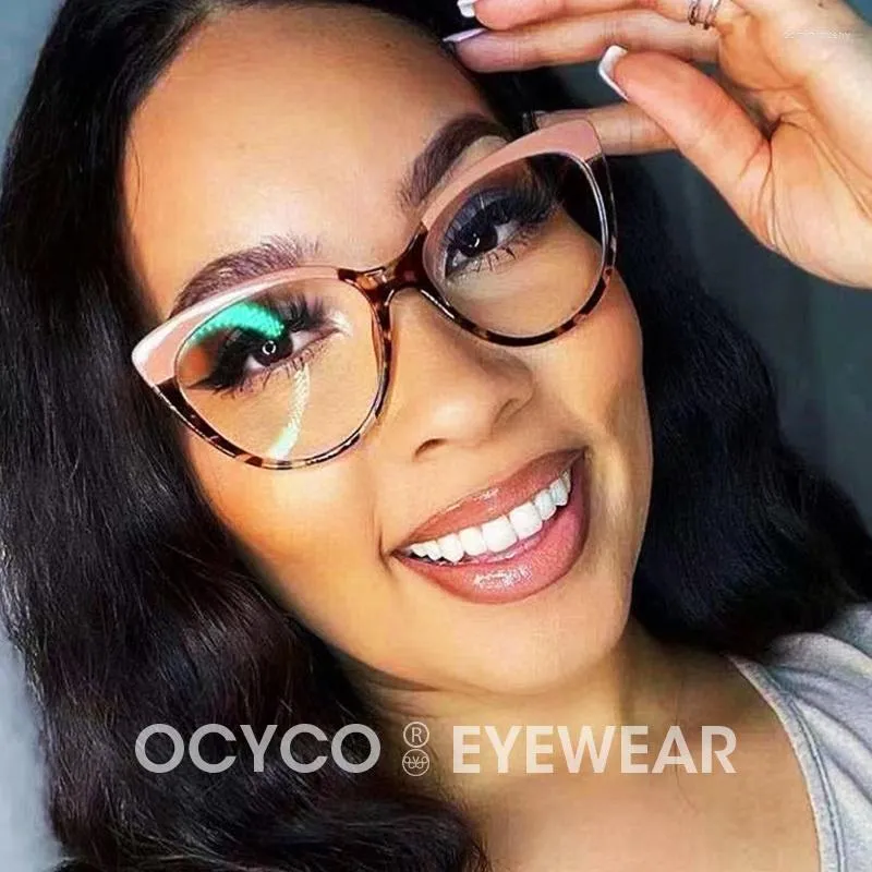 Vintage Cat Eye Optical Glasses For Women With Clear Lens