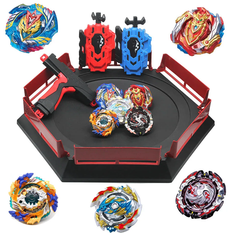 Spinning Top Mainan Beyblade Burst semua model dengan Starter dan Arena Bayblade Metal Fusion God Bey Blade mainan 230907