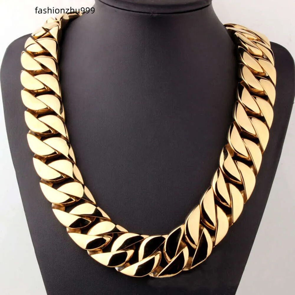 Custom Miami Cuban Link Chain Necklace 24mm Stainless... From ...