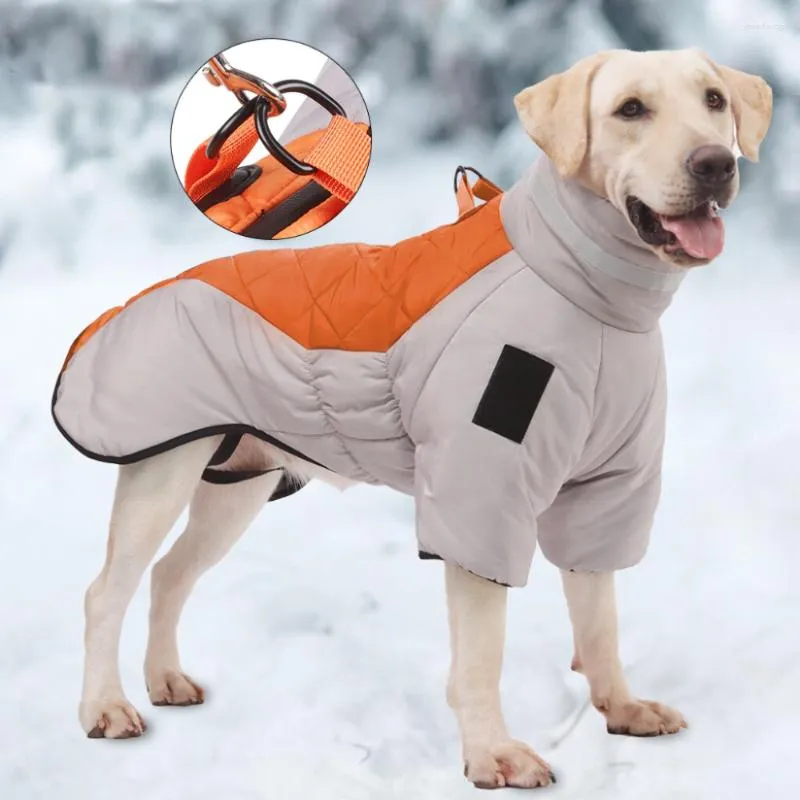 Abbigliamento per cani Abbigliamento per cani Parka per tute da cappotto di grandi dimensioni Pet Inverno Sport di lusso Giacca da tuta impermeabile Labrador Parca Down Costume