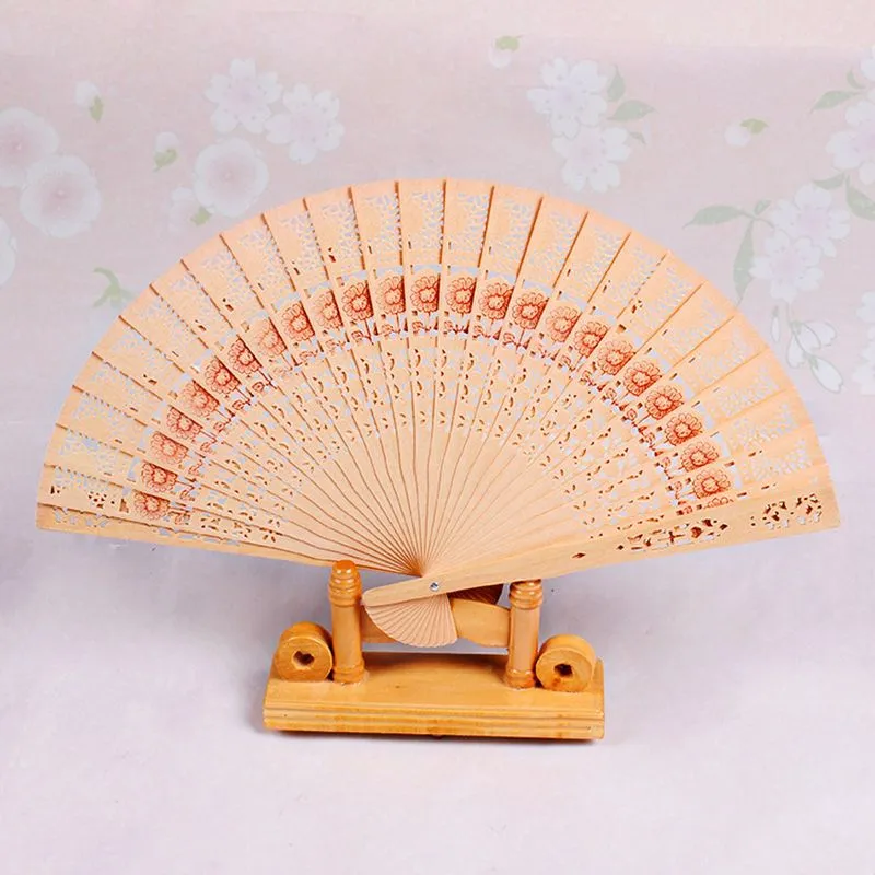 Wooden Fans 8'' Chinese Sandalwood Fans Wedding Fans Advertising Bridal Accessories