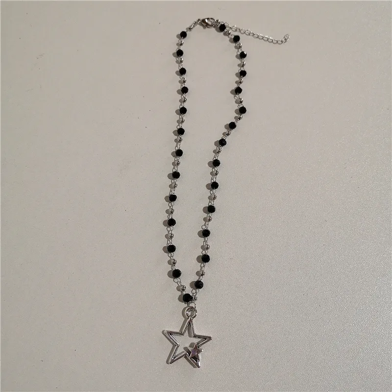 Vintage Kpop Pendant pandora jewelry necklace with Star Vintage Kpop Pendant pandora jewelry necklace with Star