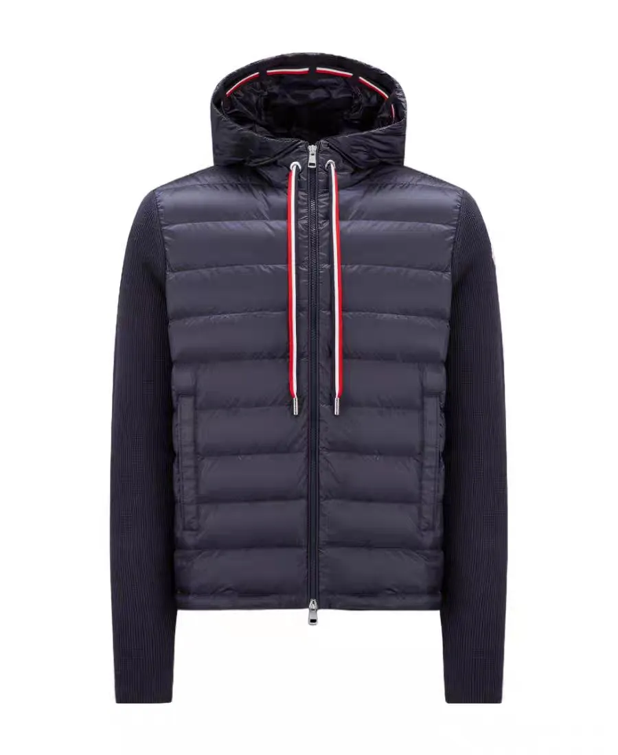 【希少】 MONCLER Striped padded hoodie ブラック フーディ Moncler Enfant Sweat Jacket Navy boys