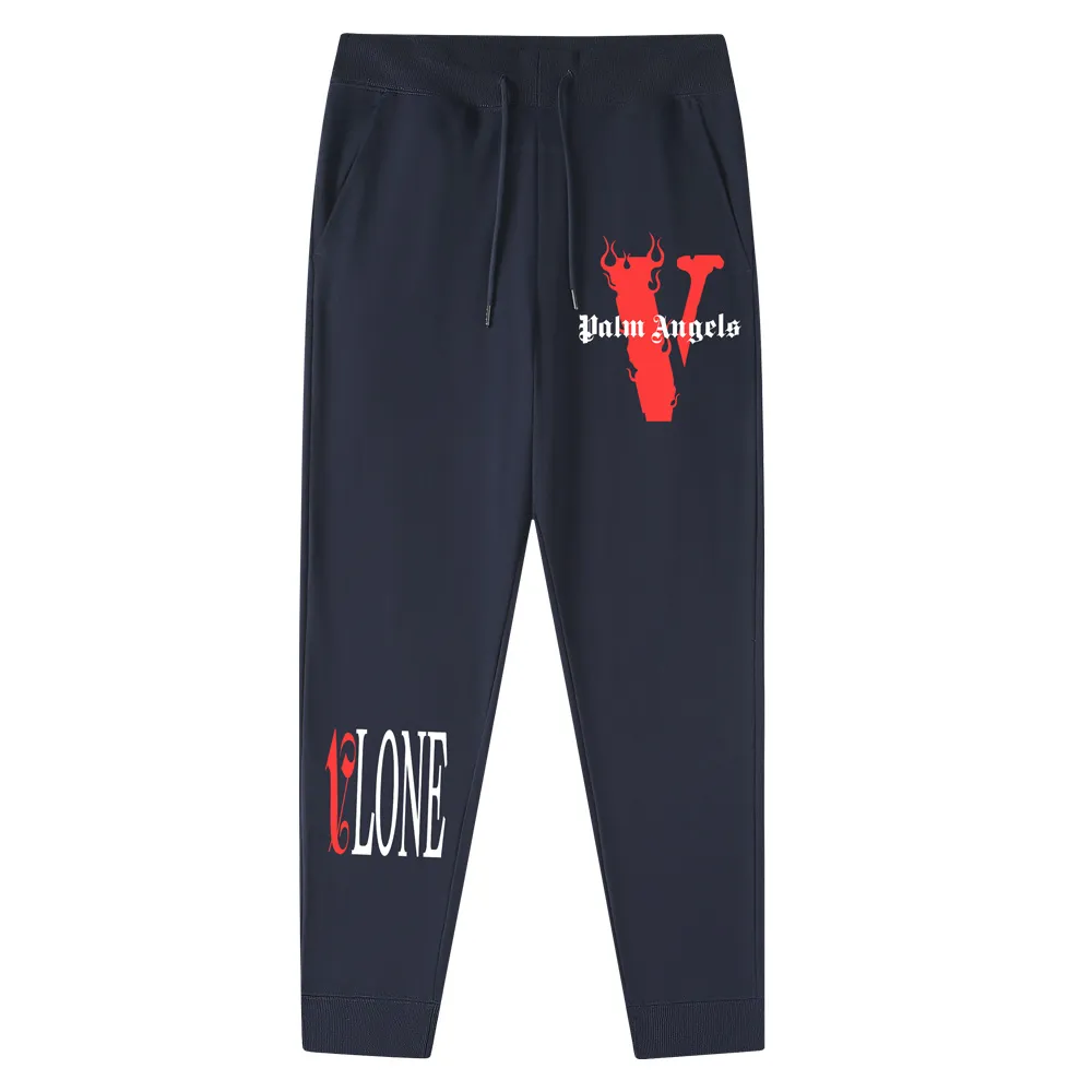 VLONE printemps et automne pantalons de sport pour hommes boucle mince en vrac en plein air course Fitness tricoté sport pantalons décontractés Design de mode