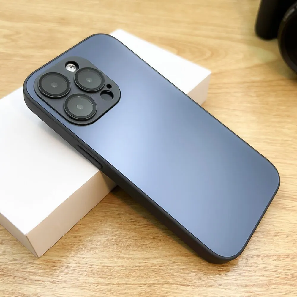 Роскошный матовый чехол для телефона AG для iPhone 15 14 13 12 11 Pro Max  Plus, мягкий силиконовый бампер HD, защитное стекло для линз,  противоударный ...