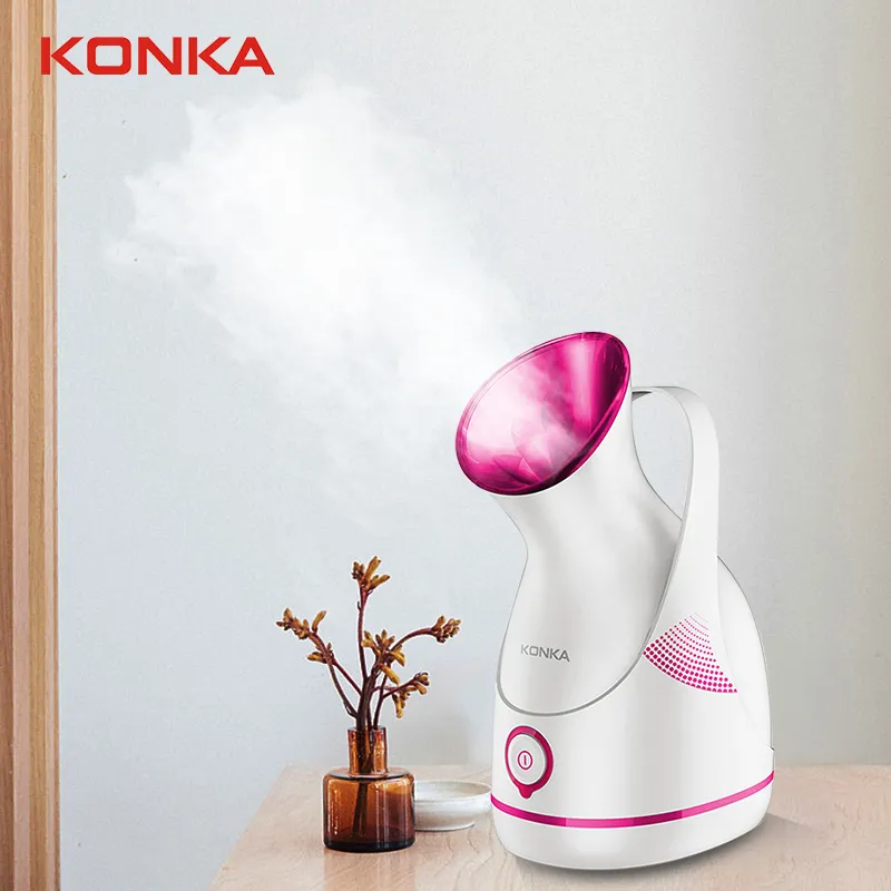 Steamer KONKA Household Steamer 140ml Skin Care Machine Electric Vaporizador Deeply Cleaning SPA Face Sprayer Cleaner 230908