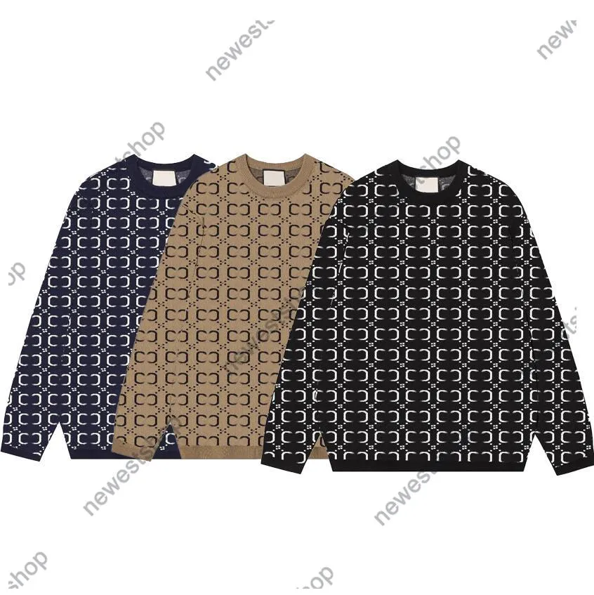 24SS maglione da uomo di lusso designer Felpa con cappuccio pullover casual Maglioni con stampa full body parigi donna girocollo Doppia lettera stampata Pullover maglione di lana