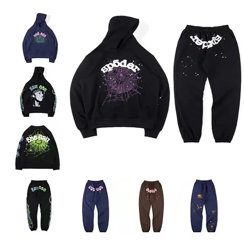 Spider Sweat à capuche Designer Mens 555 Sp5der Sweat-shirt Homme Pull Young Thug 555555 Sweats à capuche de luxe Spider Femmes Rose Hommes Imprimer Sweatshirts Hoodys