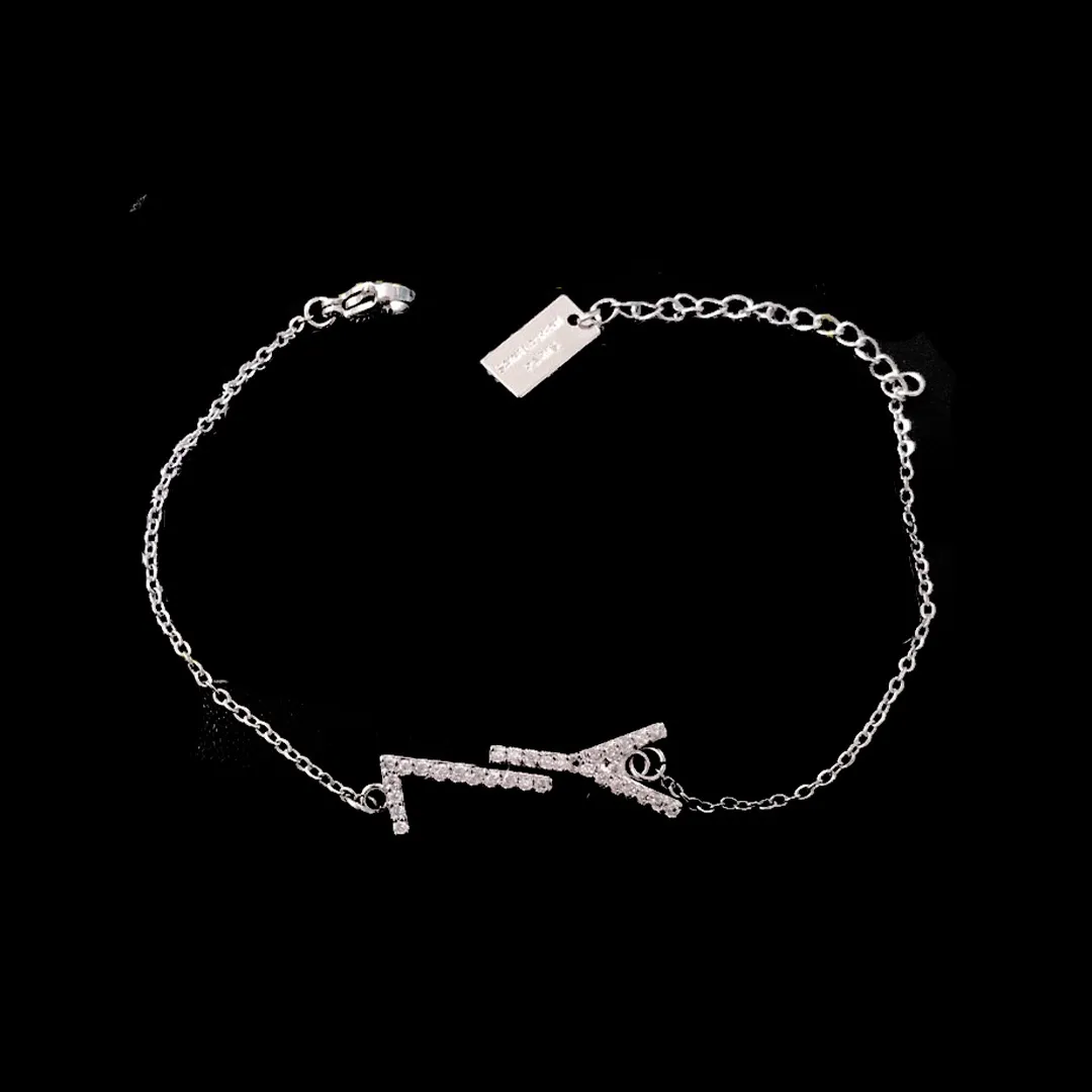 Womens Chain Bracelet Luxury Pearl Gold Bracelet Designer Brand Charm Jewelry New Love Gift Letter Bracelet High Quality Crystal Jewelry