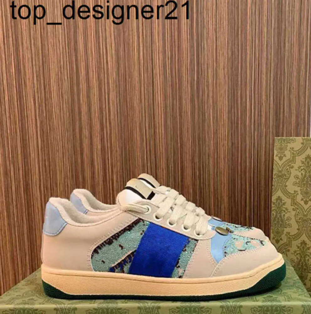 Novo 23ss Screener tênis de cristal senhoras tênis tênis designer listra marca de moda couro rendas tênis sapato tecido sapatos femininos