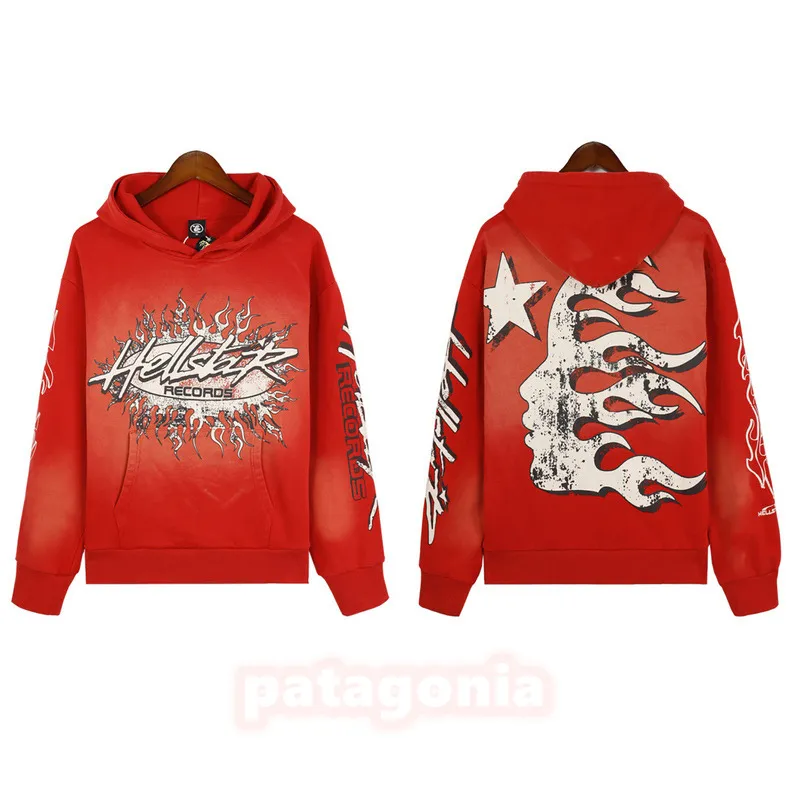 hellstar hoodie fire red Mサイズ｜ファッション